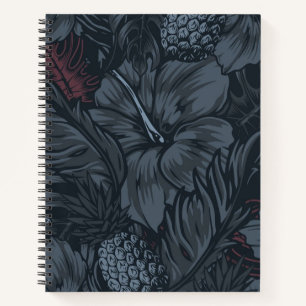 Flower pattern notebook