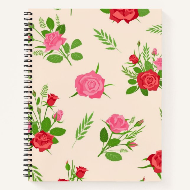 Flower pattern notebook (Front)