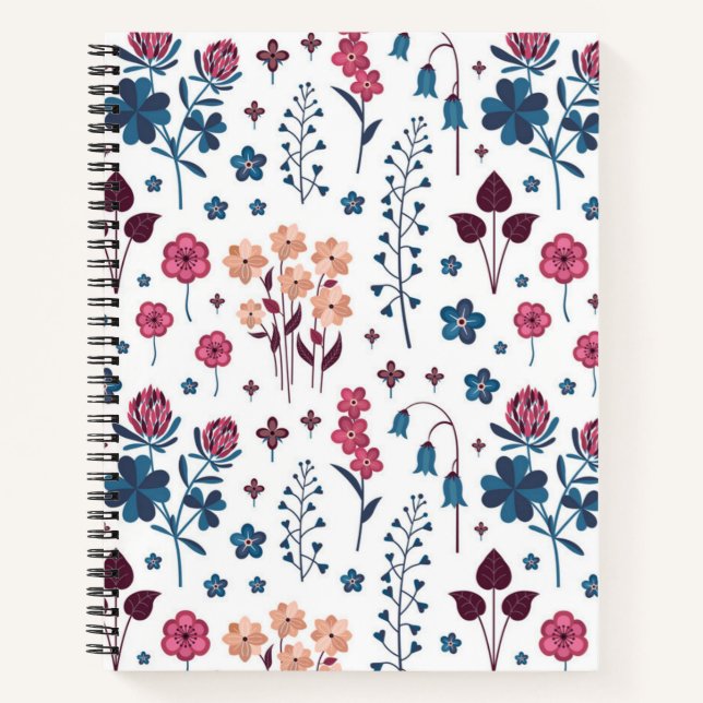 Flower pattern notebook (Front)
