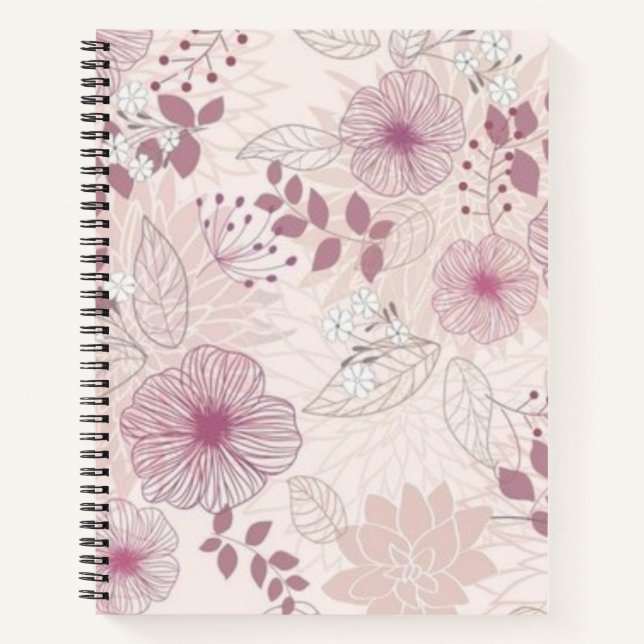 Flower pattern notebook (Front)