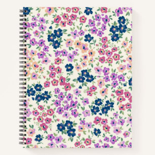 Flower pattern notebook