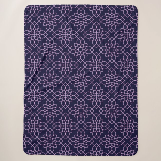  flower pattern on Throw, Fleece & Sherpa Blankets (Front)