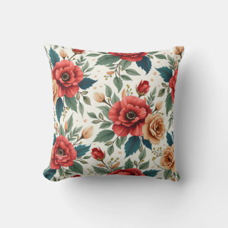 Flower pattern pillow cushion
