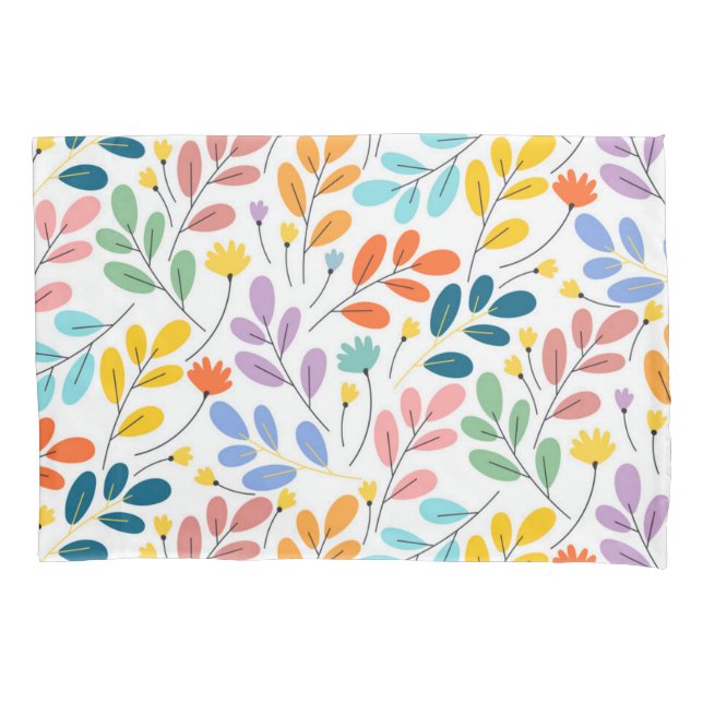 Flower pattern pillowcase (Front)