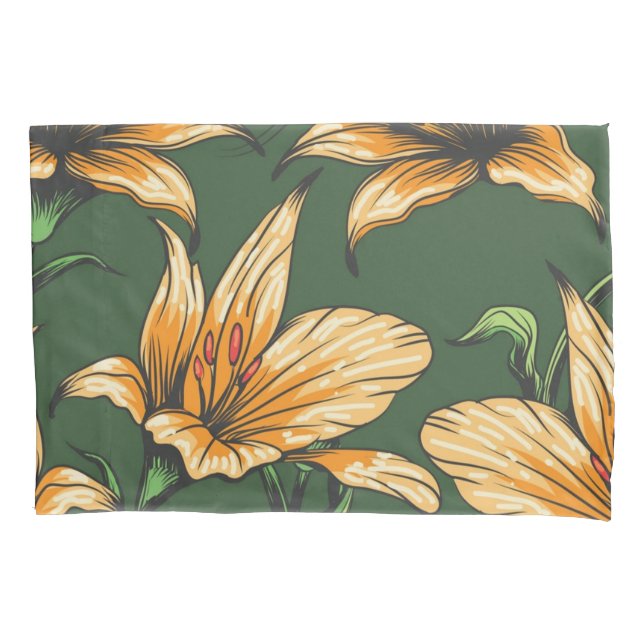 Flower pattern pillowcase (Front)