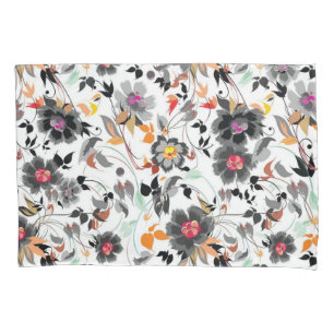 Flower pattern pillowcase