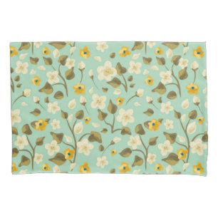 Flower pattern pillowcase
