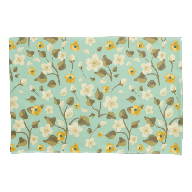 Flower pattern pillowcase (Front)