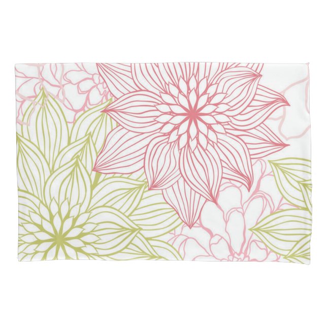 Flower pattern pillowcase (Front)