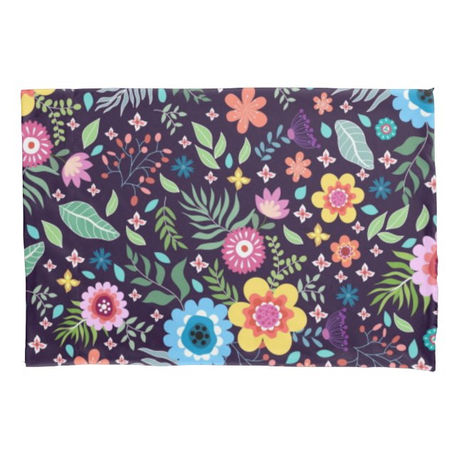 Flower pattern pillowcase (Front)