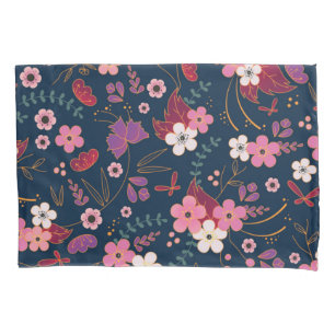 Flower pattern pillowcase