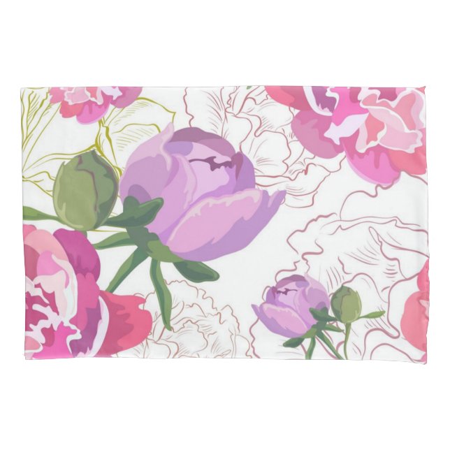 Flower pattern pillowcase (Front)