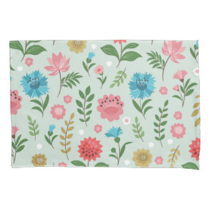Flower pattern pillowcase