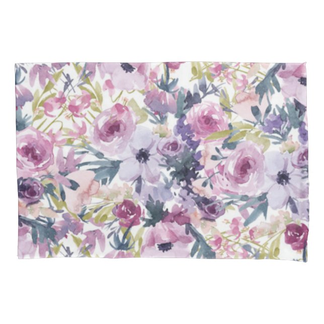 Flower pattern pillowcase (Front)