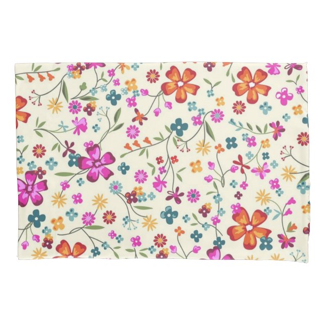 Flower pattern pillowcase (Front)