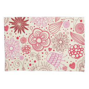 Flower pattern pillowcase