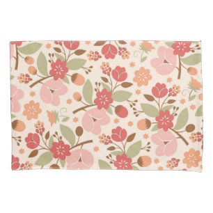 Flower pattern pillowcase