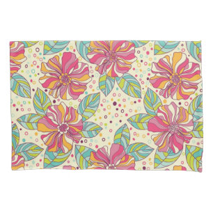 Flower pattern pillowcase