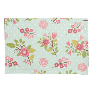 Flower pattern pillowcase