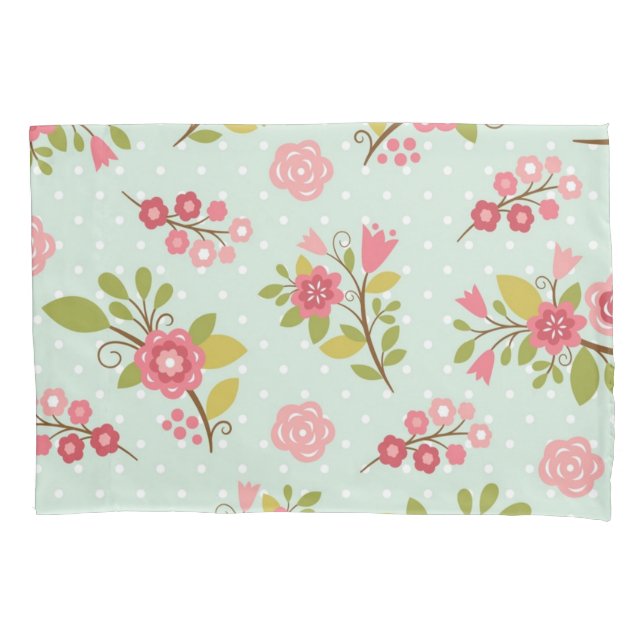 Flower pattern pillowcase (Front)