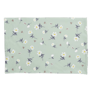 Flower pattern pillowcase