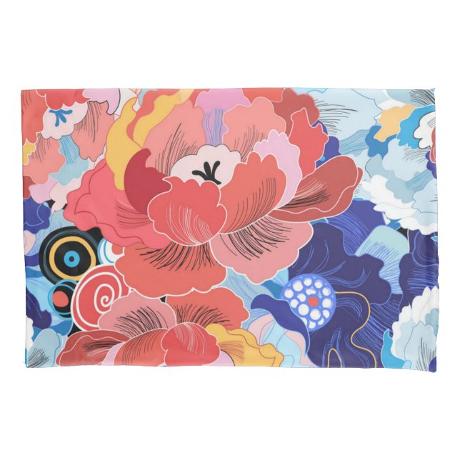 Flower pattern pillowcase (Front)