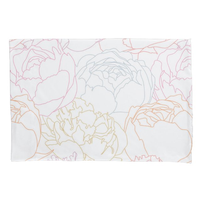 Flower pattern pillowcase (Front)