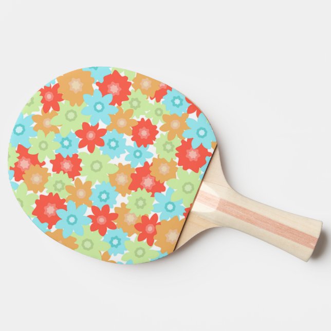 FLOWER PATTERN PING PONG PADDLE (Side)