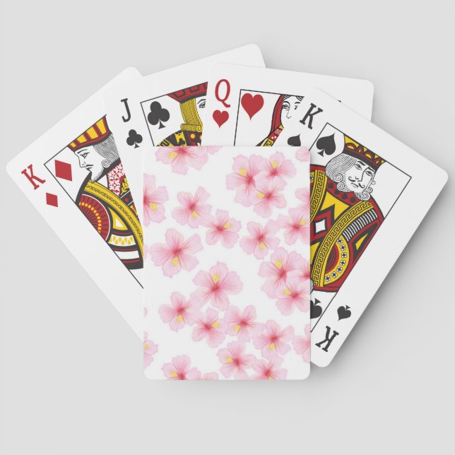 Flower pattern playing cards (Back)
