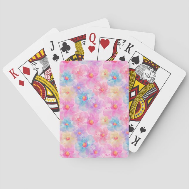 Flower Pattern Playing Cards (Back)