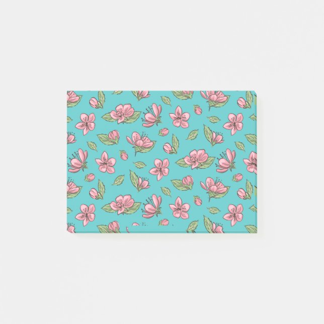 Flower pattern post-it notes (Front)