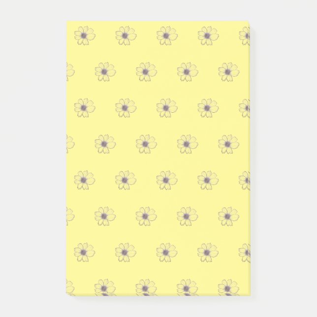Flower Pattern Post-it Notes (Front)