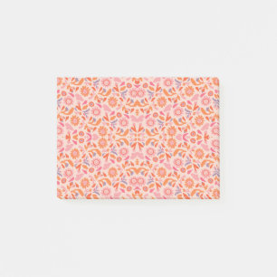 Flower pattern post-it notes