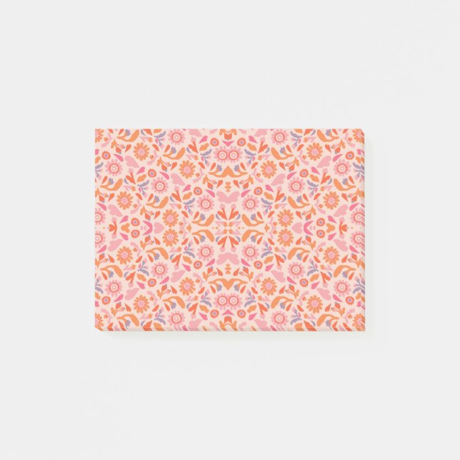 Flower pattern post-it notes (Front)