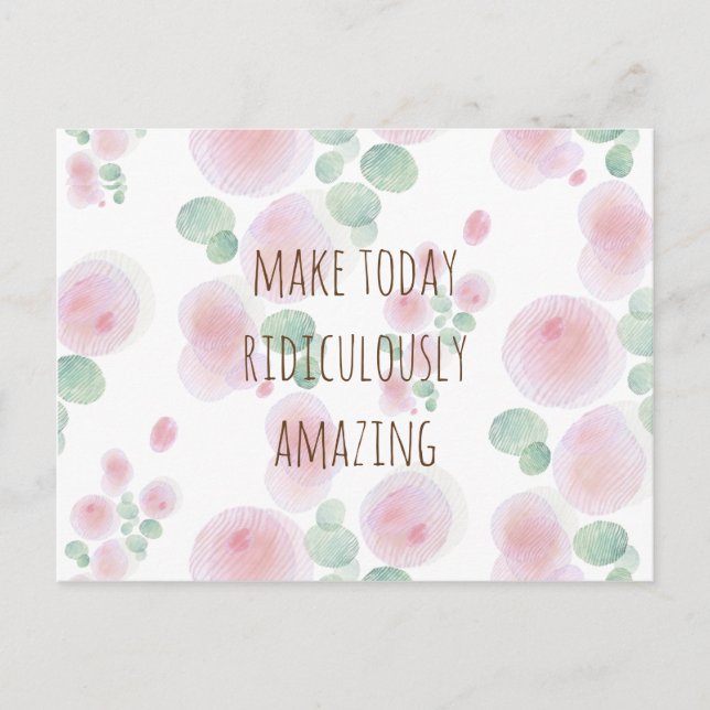 Flower Pattern Postcard (Front)