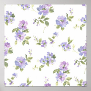 Flower pattern poster
