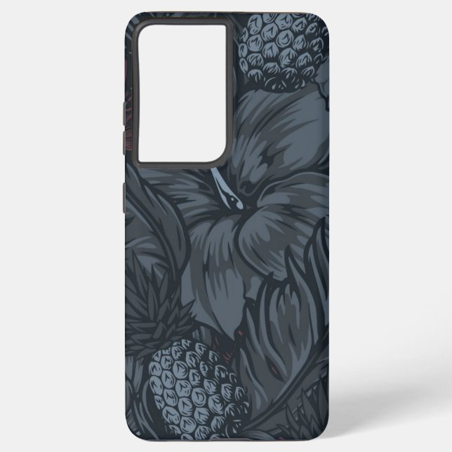 Flower pattern samsung galaxy s21 ultra case (Back)