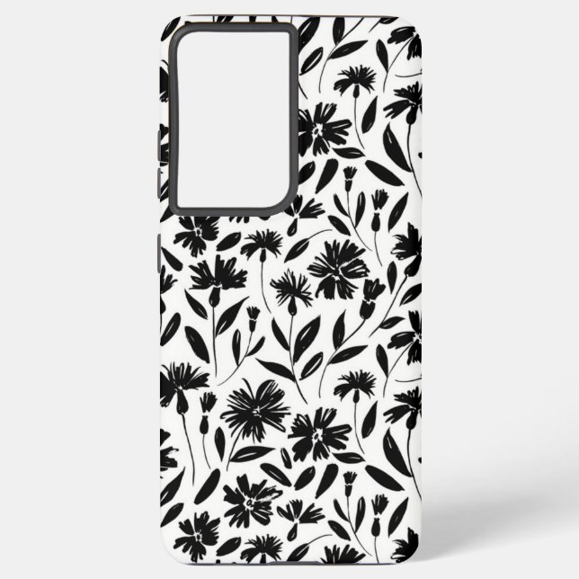 Flower pattern samsung galaxy s21 ultra case (Back)