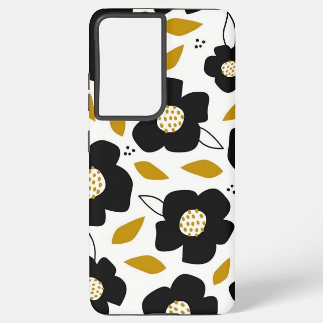 Flower pattern samsung galaxy s21 ultra case (Back)