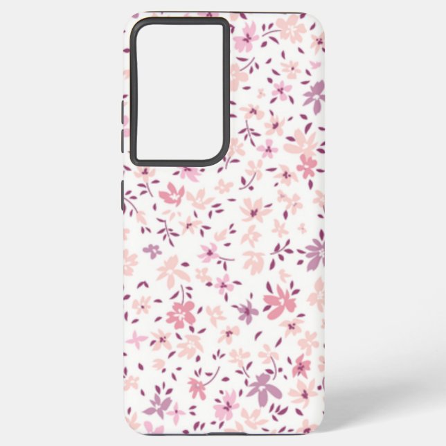 Flower pattern samsung galaxy s21 ultra case (Back)