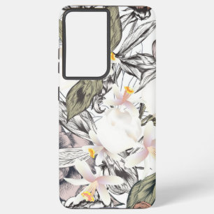 Flower pattern samsung galaxy case