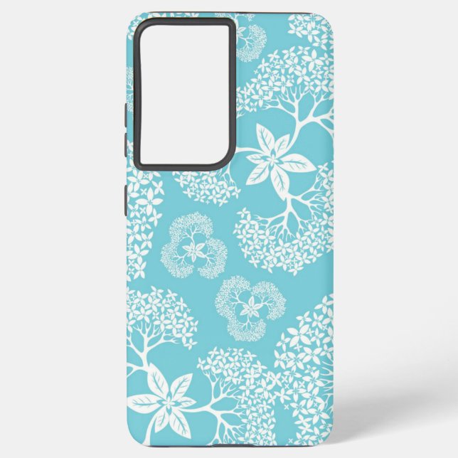Flower pattern samsung galaxy s21 ultra case (Back)