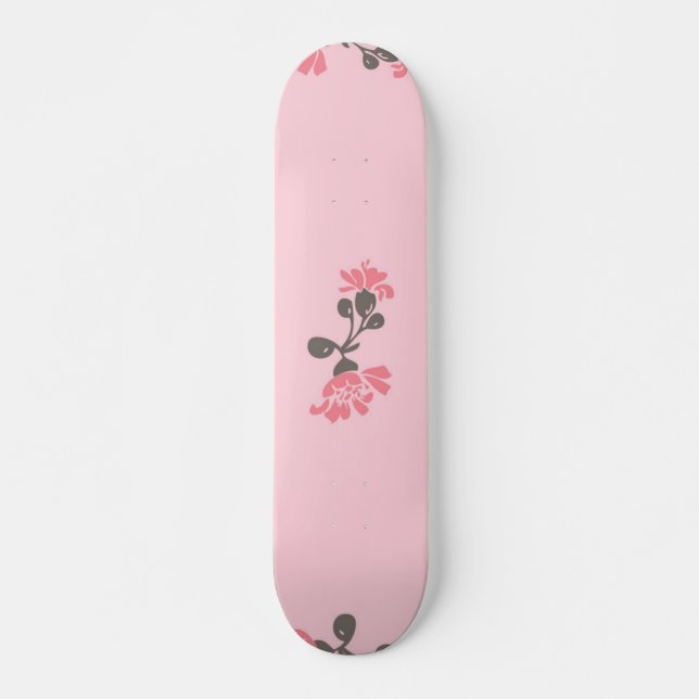 Flower pattern skateboard (Front)