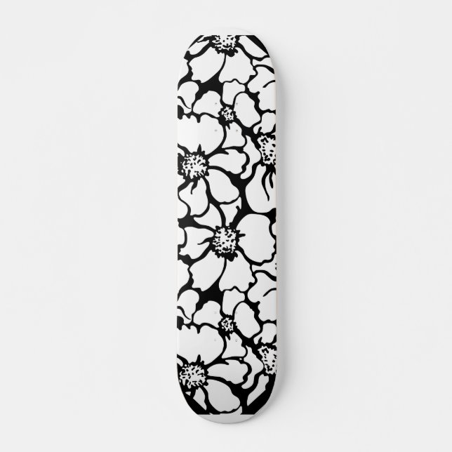 flower pattern skateboard (Front)