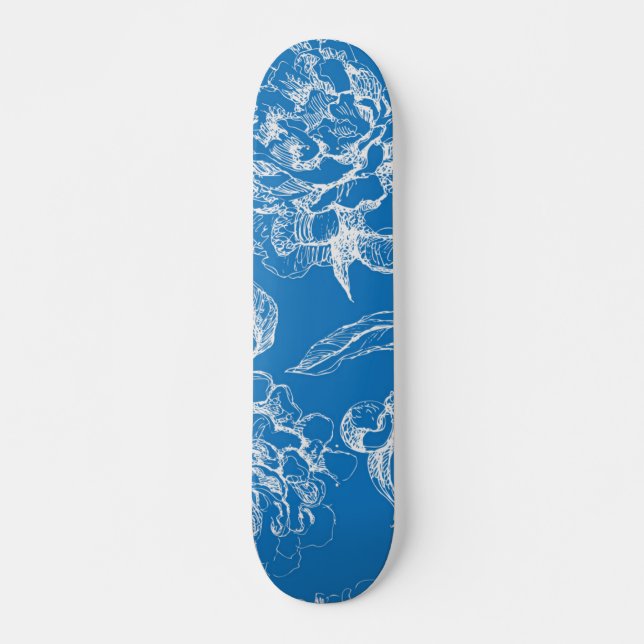 Flower pattern skateboard (Front)