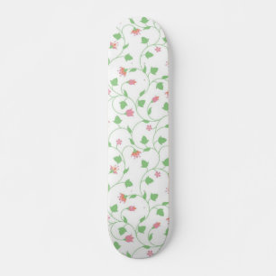 Flower pattern skateboard