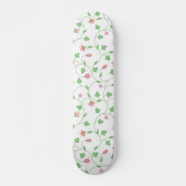 Flower pattern skateboard (Front)