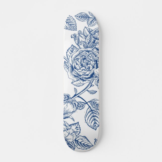 Flower pattern skateboard (Front)