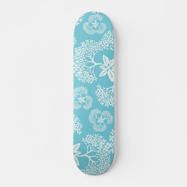Flower pattern skateboard (Front)