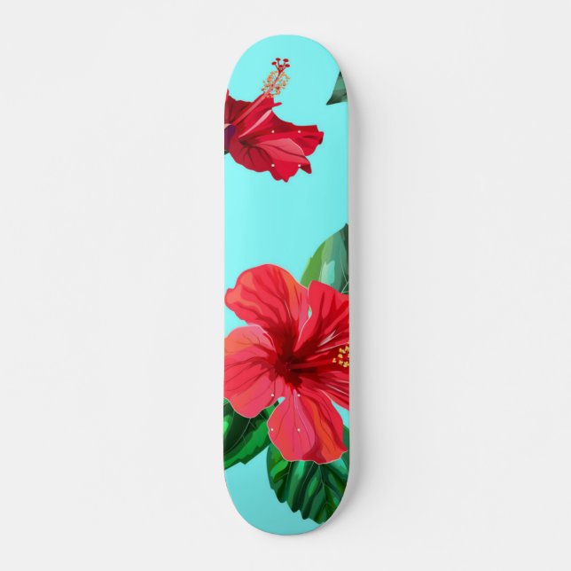 Flower pattern skateboard (Front)